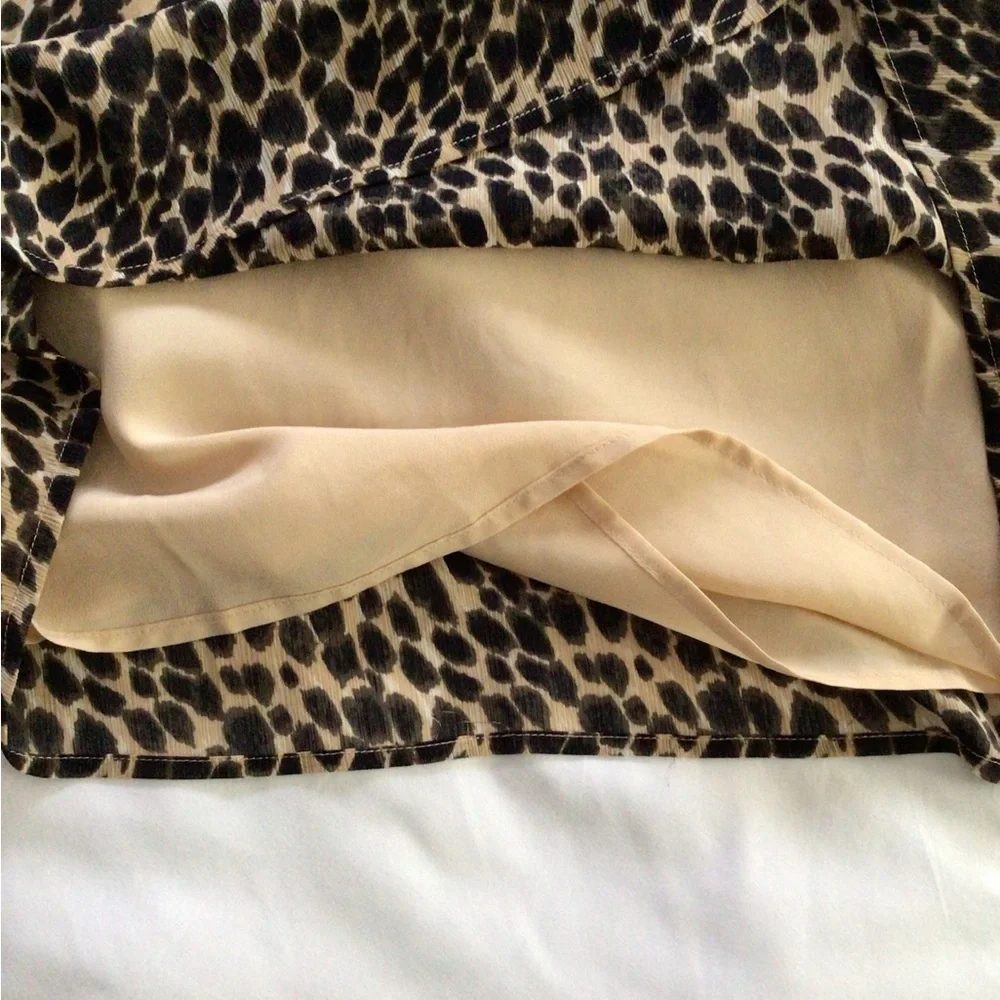 J.Crew leopard blouse size x small
